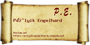 Pólyik Engelhard névjegykártya